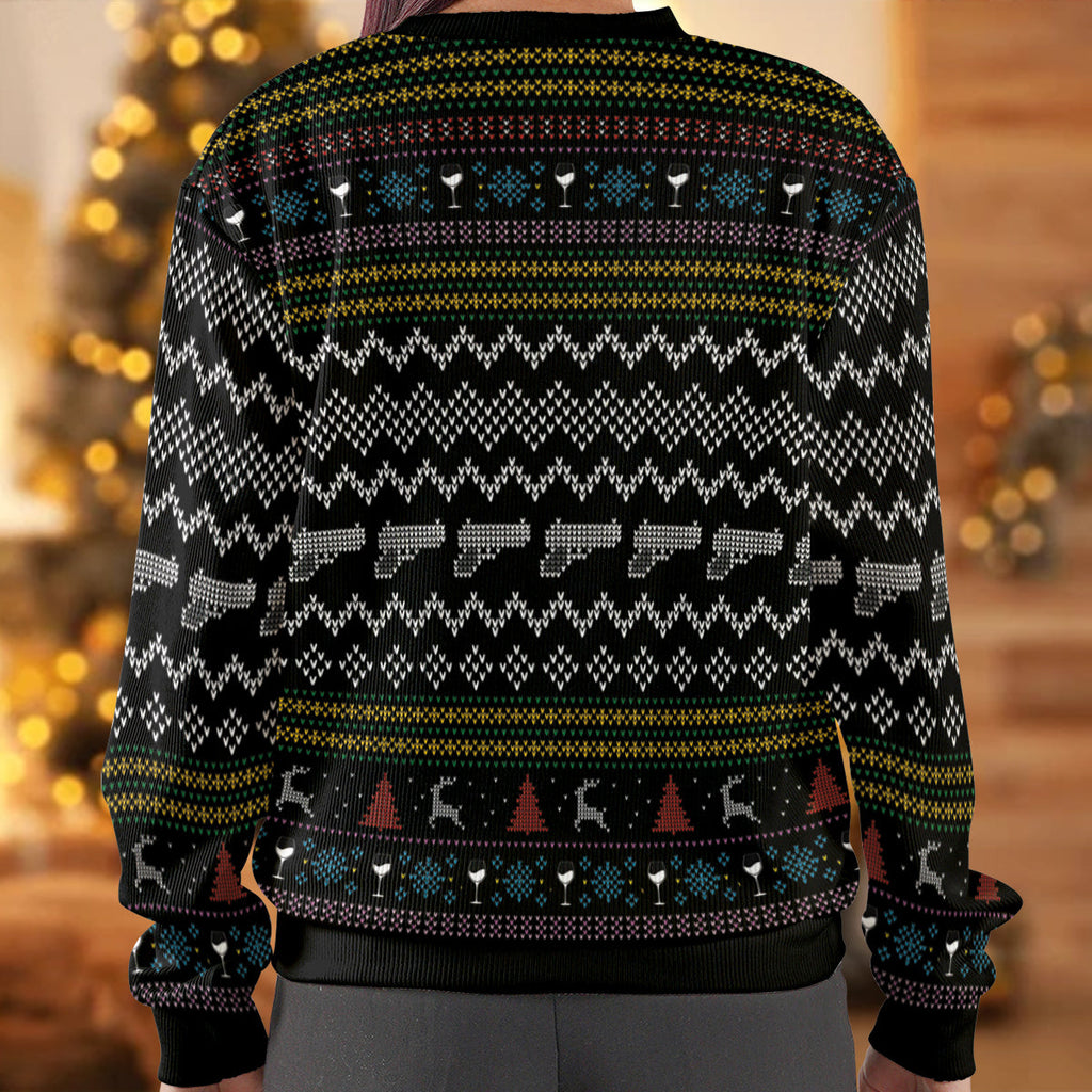 Eve in the Drunk Tank… Again Ugly Christmas Sweatshirt