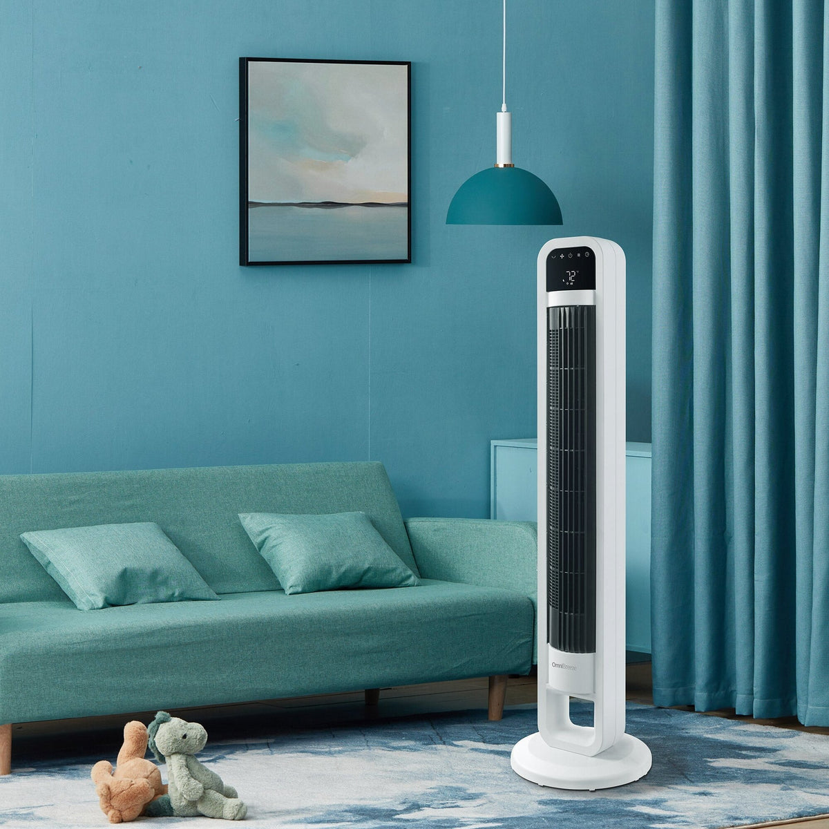 OmniBreeze Tower Fan With Internal Oscillation And Wi-Fi