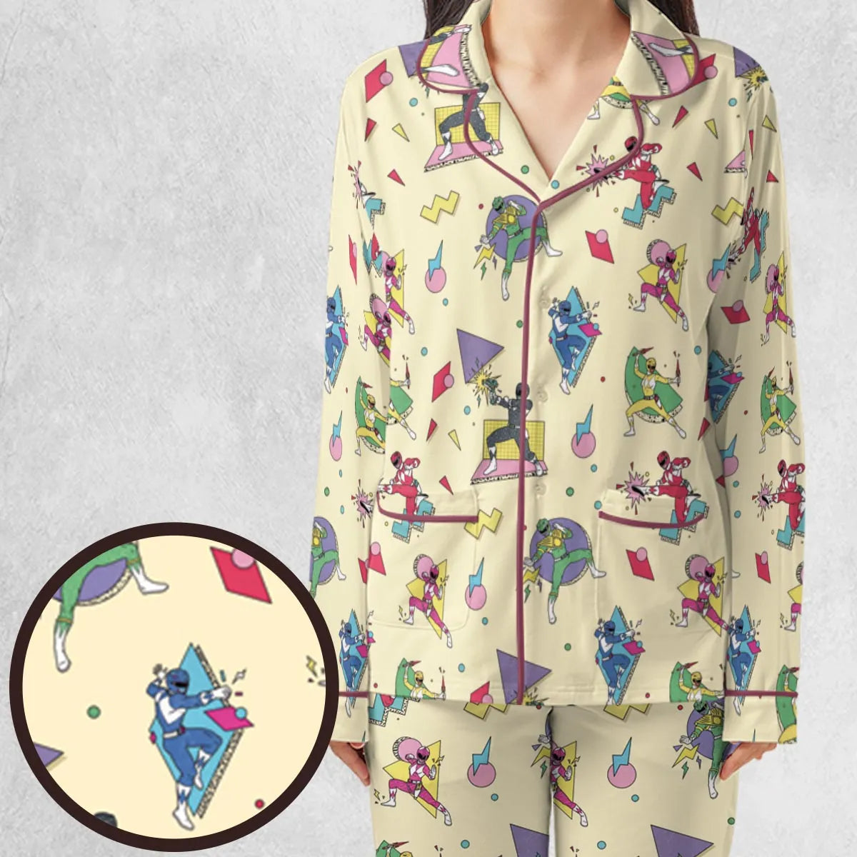 Morphin Team Power Rangers Pajamas Set