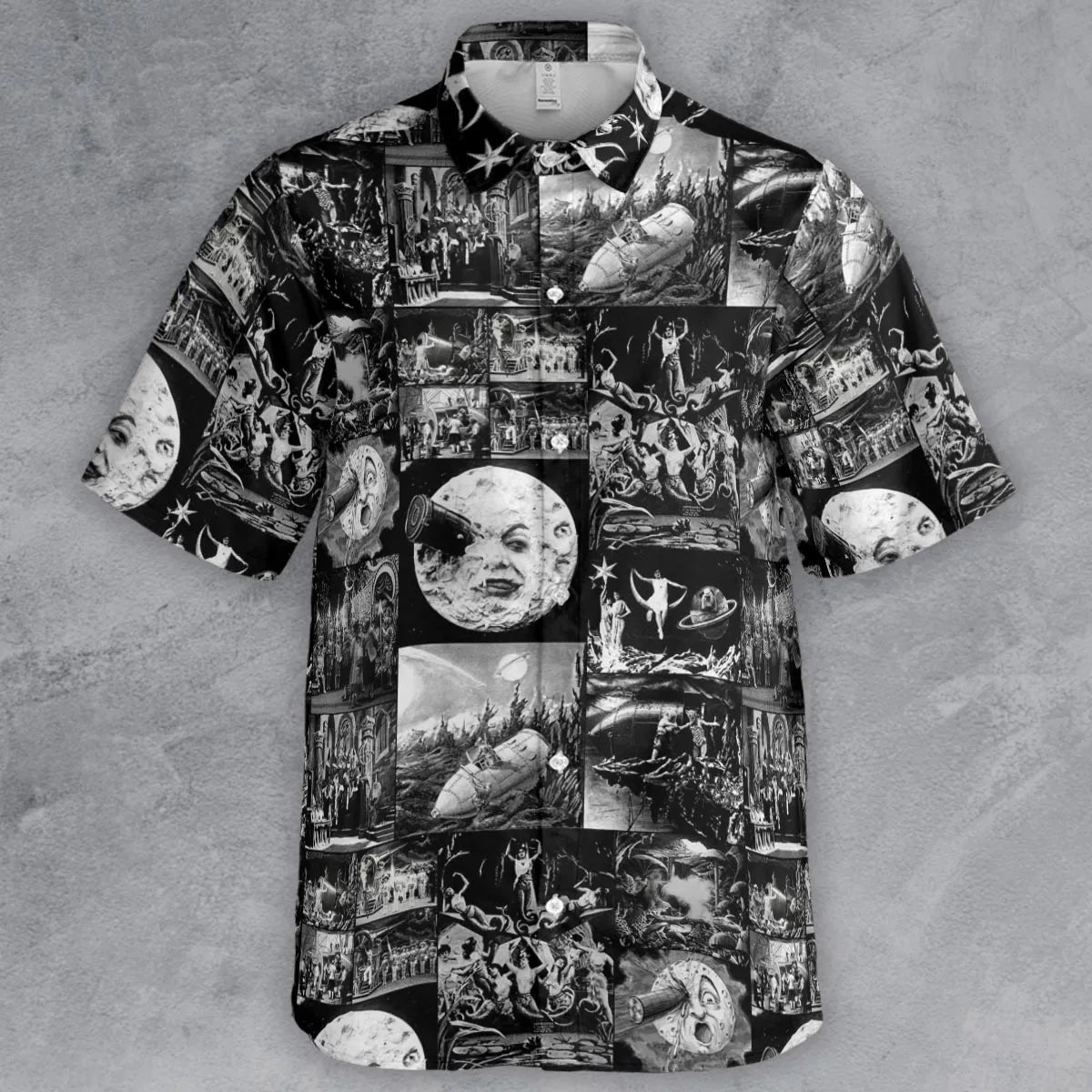 Le Voyage Dans La Lune 1902 Button Down Shirt