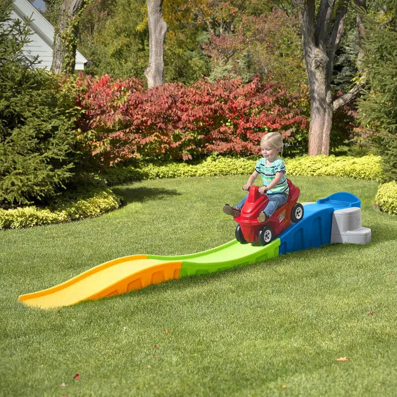 Step2 Anniversary Edition Up & Down Roller Coaster Ride-On Toy, Over 10 Ft, Multicolor - 863300