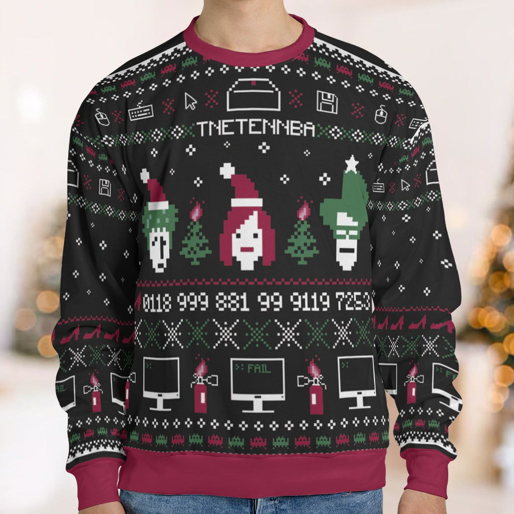 The Xmas Crowd The IT Crowd Ugly Christmas Sweatshirt