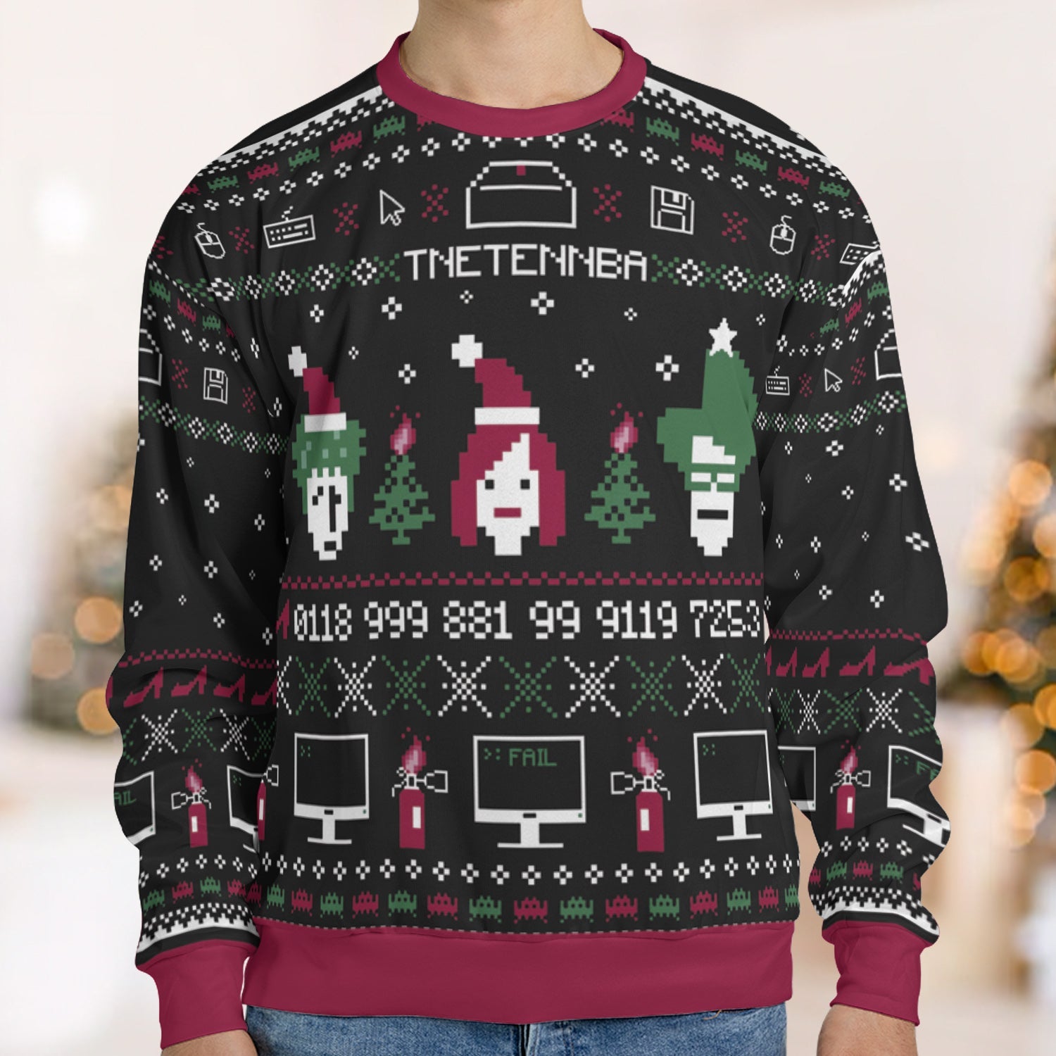 The Xmas Crowd The IT Crowd Ugly Christmas Sweatshirt