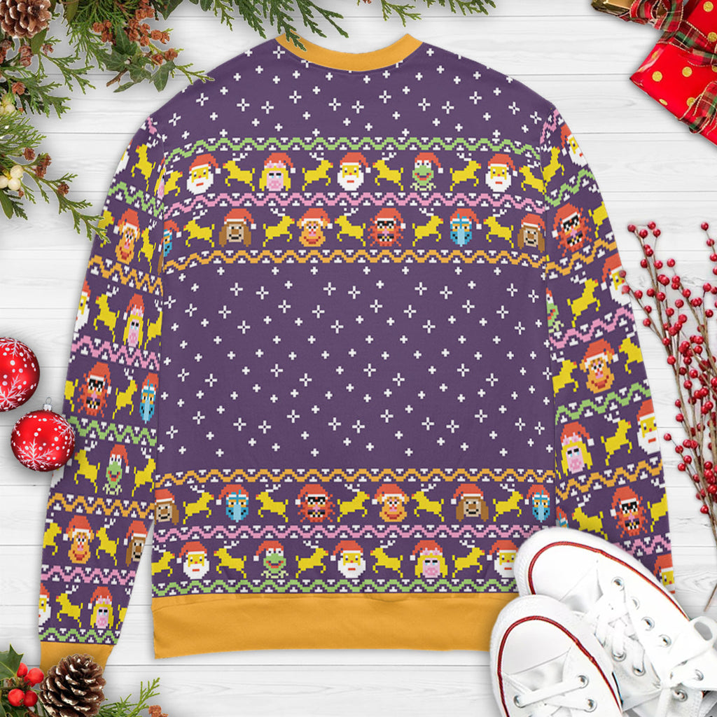 Careful of The Icy Patch The Muppets Ugly Christmas Sweatshirt