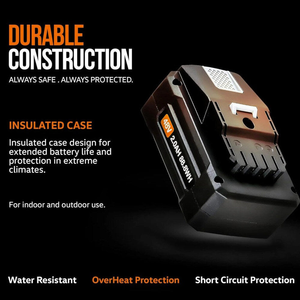 SuperHandy 48V 2Ah Rechargeable Lithium-Ion Power Tool Battery