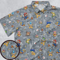Super Mario Nintendo Video Game Button Down Shirt