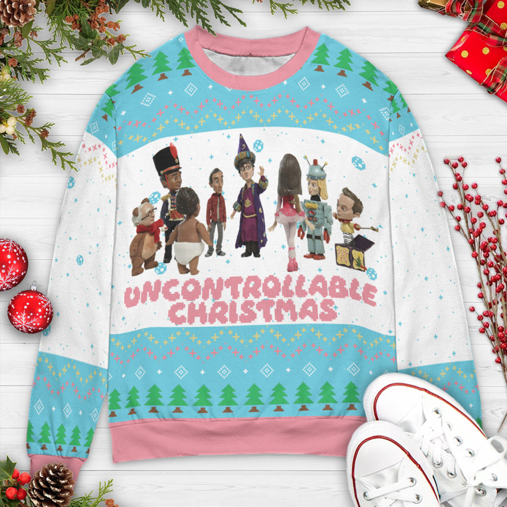 Uncontrollable Christmas Ugly Christmas Sweatshirt