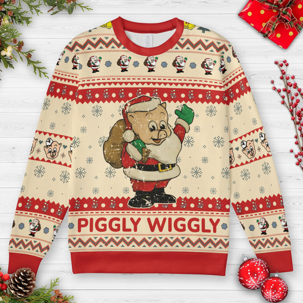 Piggly Wiggly Ugly Christmas Sweatshirt