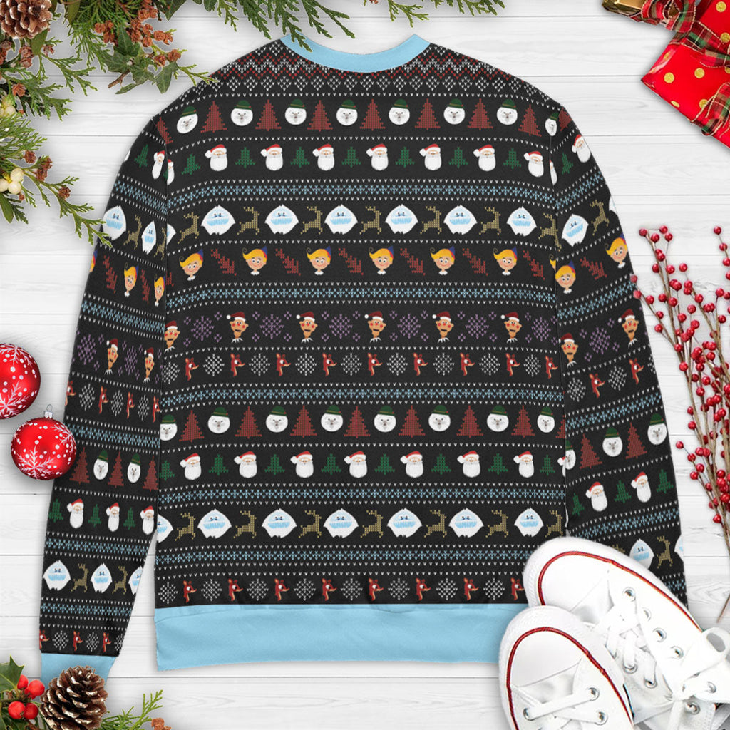 Stone Cold Snowman Rudolph Red Nosed Reindeer Ugly Christmas Sweatshirt