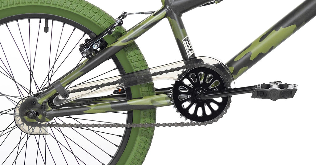 Kent BMX Kids Bicycle 20in Green Camouflage - Incognito