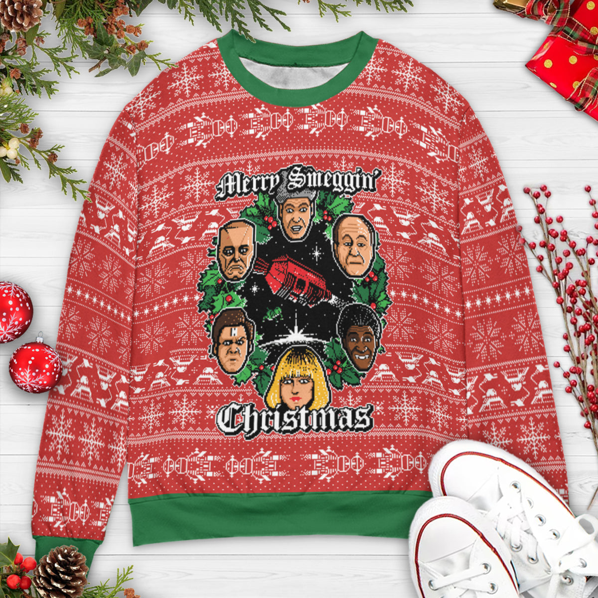Merry Smeggin' Christmas Ugly Christmas Sweatshirt