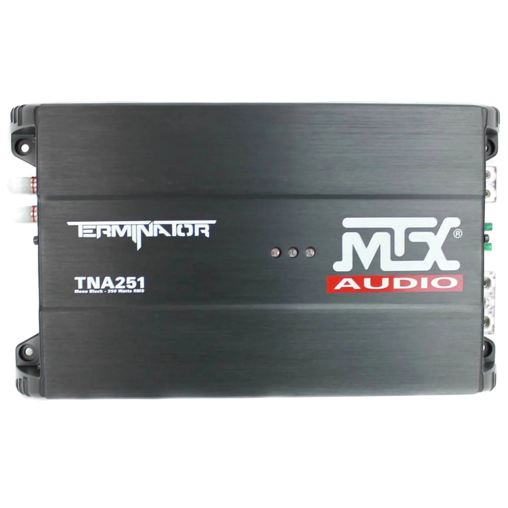 MTX Dual 12in Loaded Car Subwoofer Enclosure With Amplifier And Amp Kit - TNP212D2