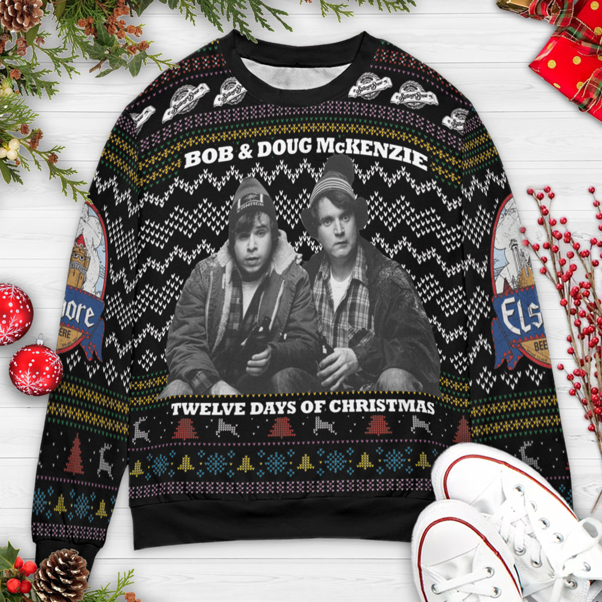 Twelve Days Of Christmas Strange Brew Ugly Christmas Sweatshirt