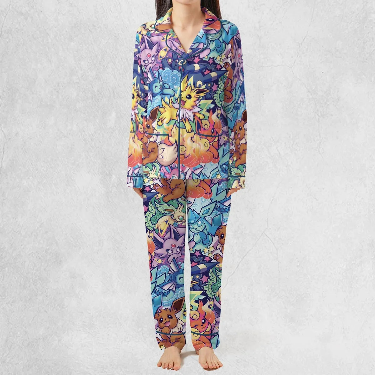Evolutionary line of Eevee Pokemon Pajamas Set