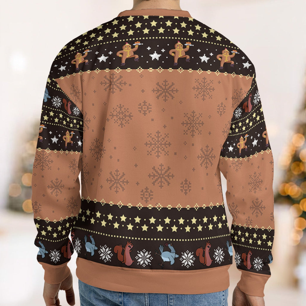 Tart Toter Gingerbread Adventure Time Ugly Christmas Sweatshirt