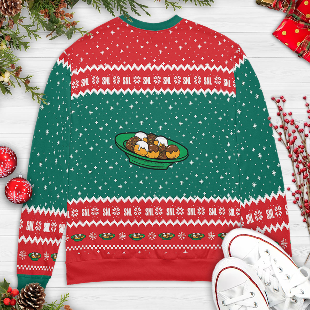 Schweddy Balls Snl Holiday Ugly Christmas Sweatshirt