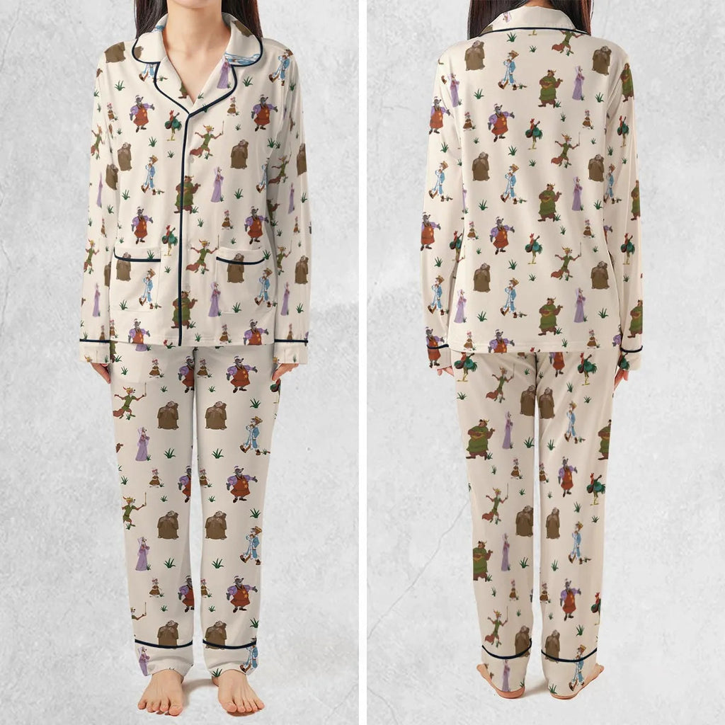 Oo-de-lally Robin Hood Characters Pajamas Set