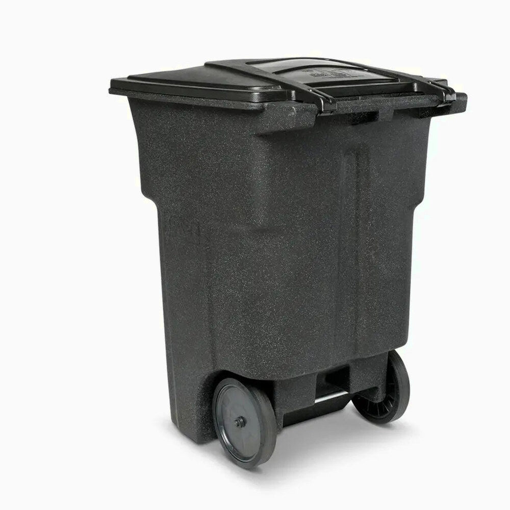 Toter 96 Gallon Trash Can With Smooth Wheels And Lid