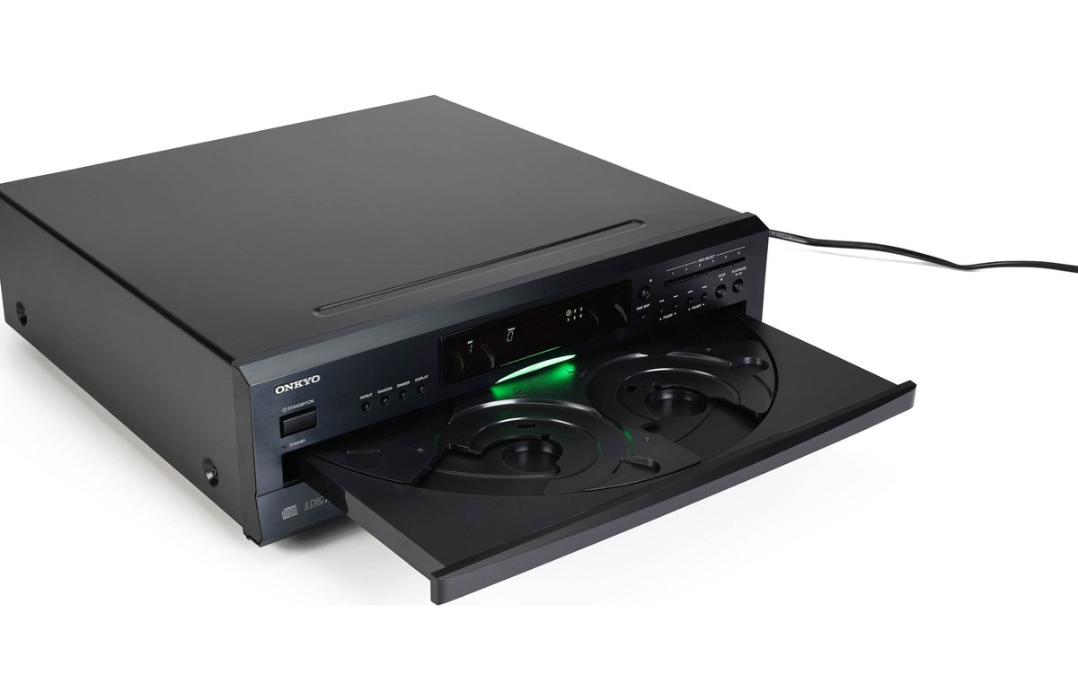 Onkyo 6-Disc CD Changer, Black - DX-C390