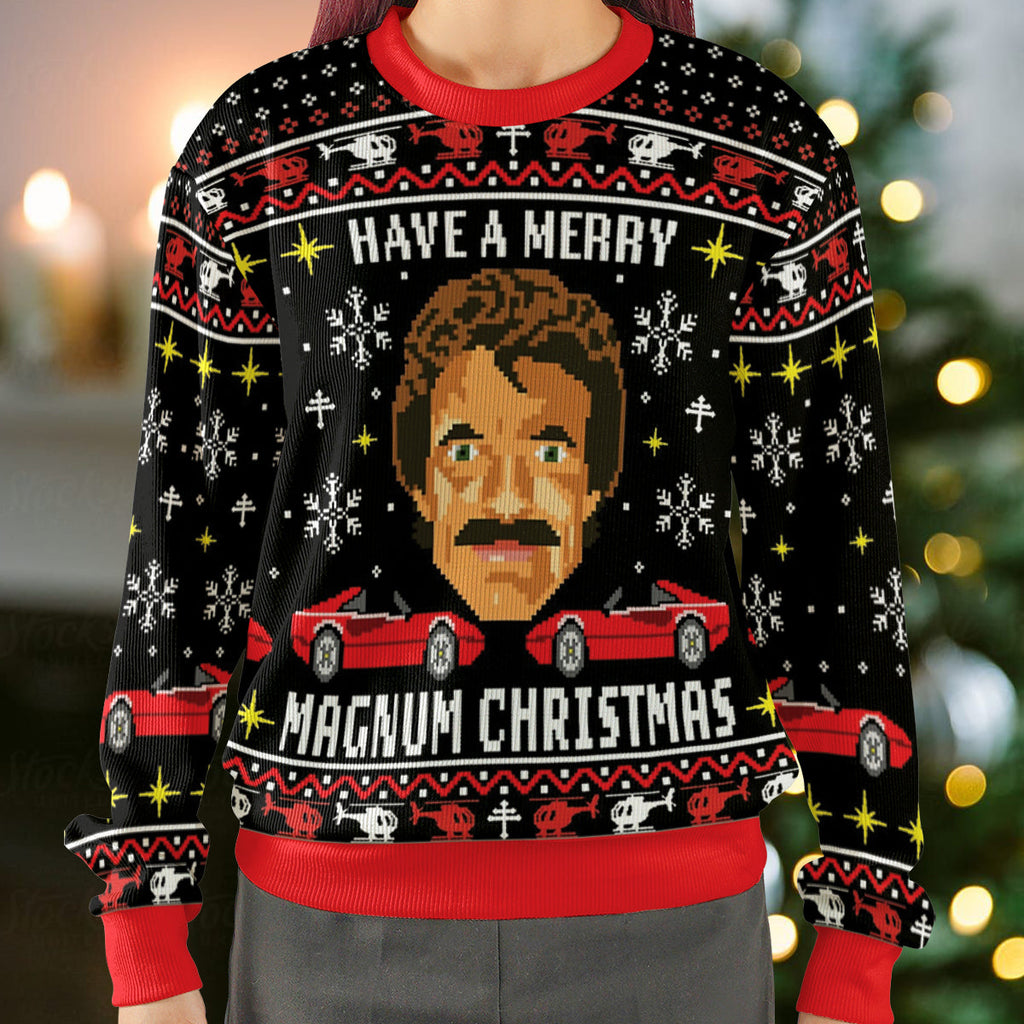 Merry Magnum Christmas Ugly Christmas Sweatshirt