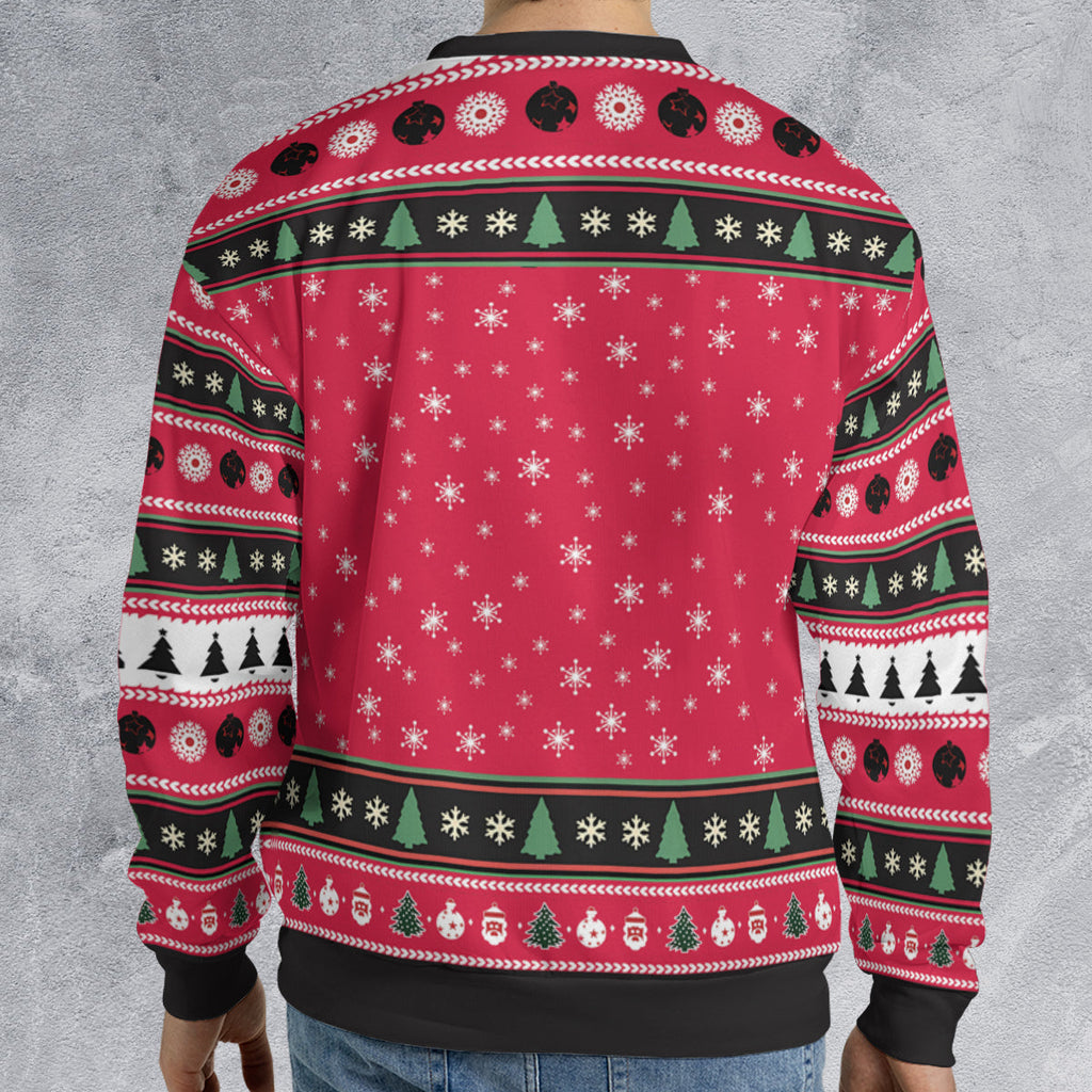 Victor Meldrew One Foot In The Grave Ugly Christmas Sweatshirt