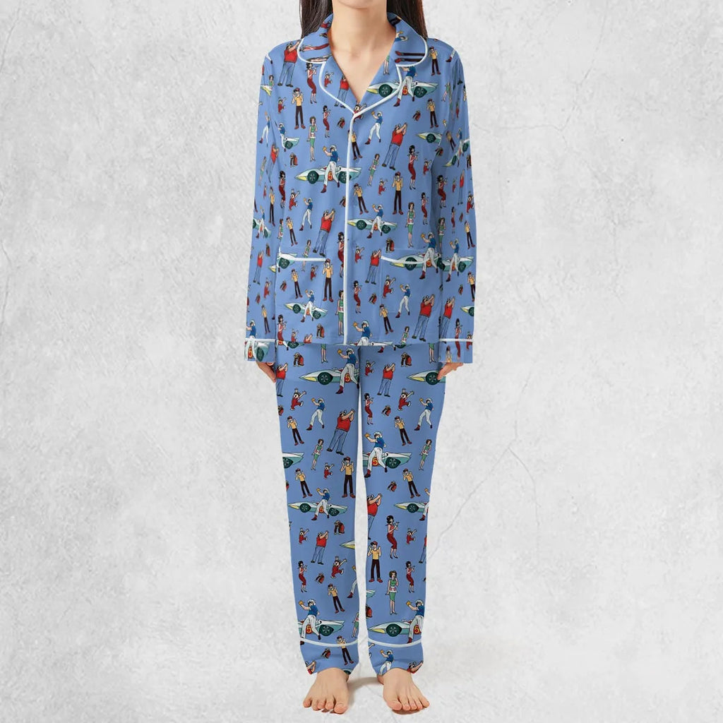 Speed Racer Characters Pattern Pajamas Set