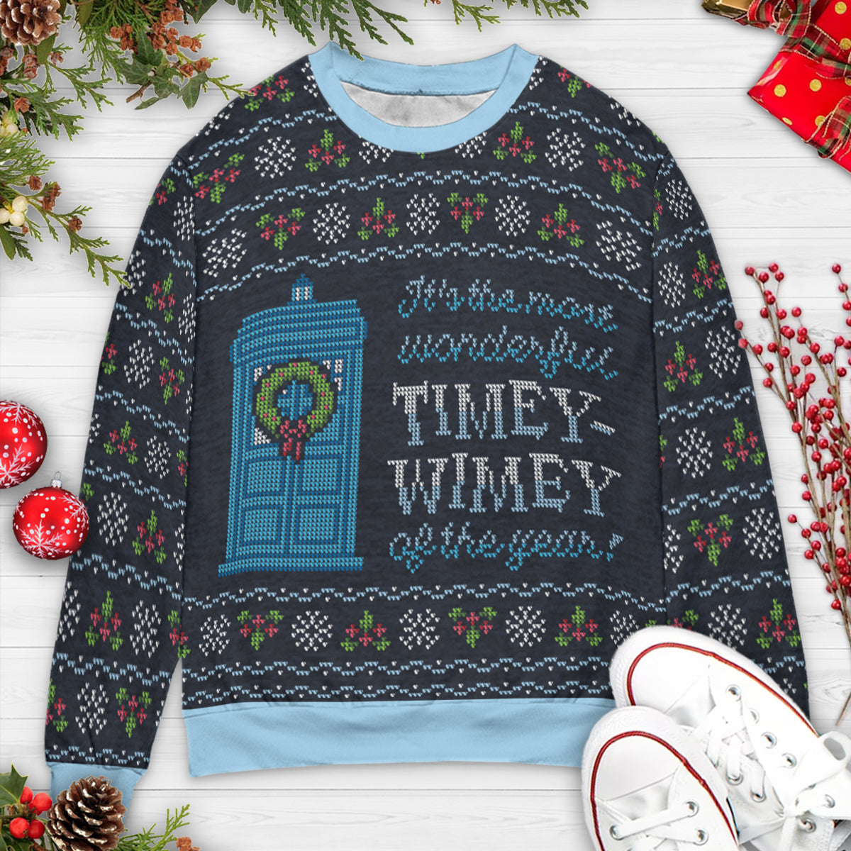 Timey Ugly Christmas Sweatshirt