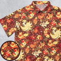 Pokemon Fire Pattern Button Down Shirt