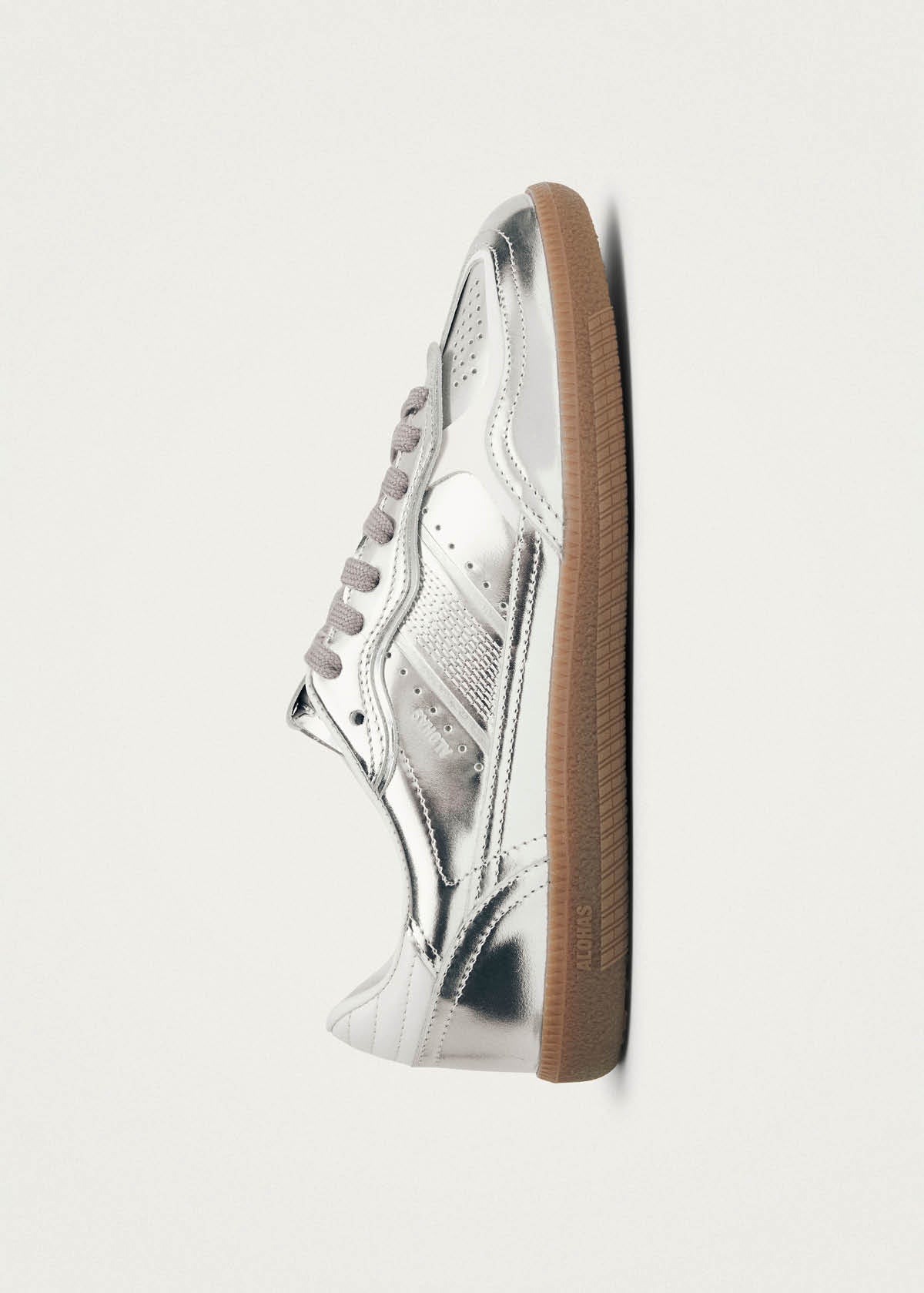 Tb.490 Silver Cream Leather Sneakers – Chiro Moyo Unisex Shoes