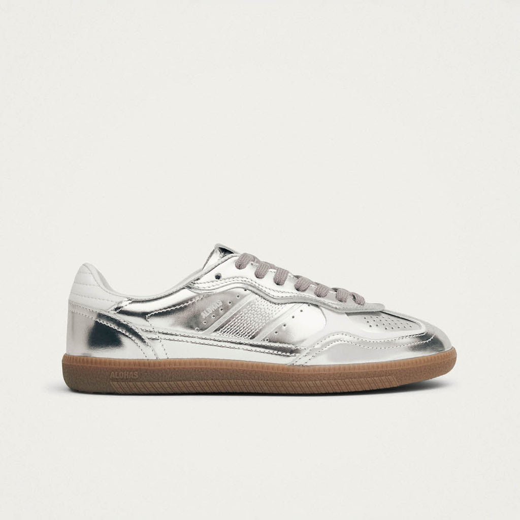 Tb.490 Silver Cream Leather Sneakers – Chiro Moyo Unisex Shoes