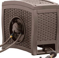 Suncast Aquawinder 125 Wicker Garden Hose Reel - Java