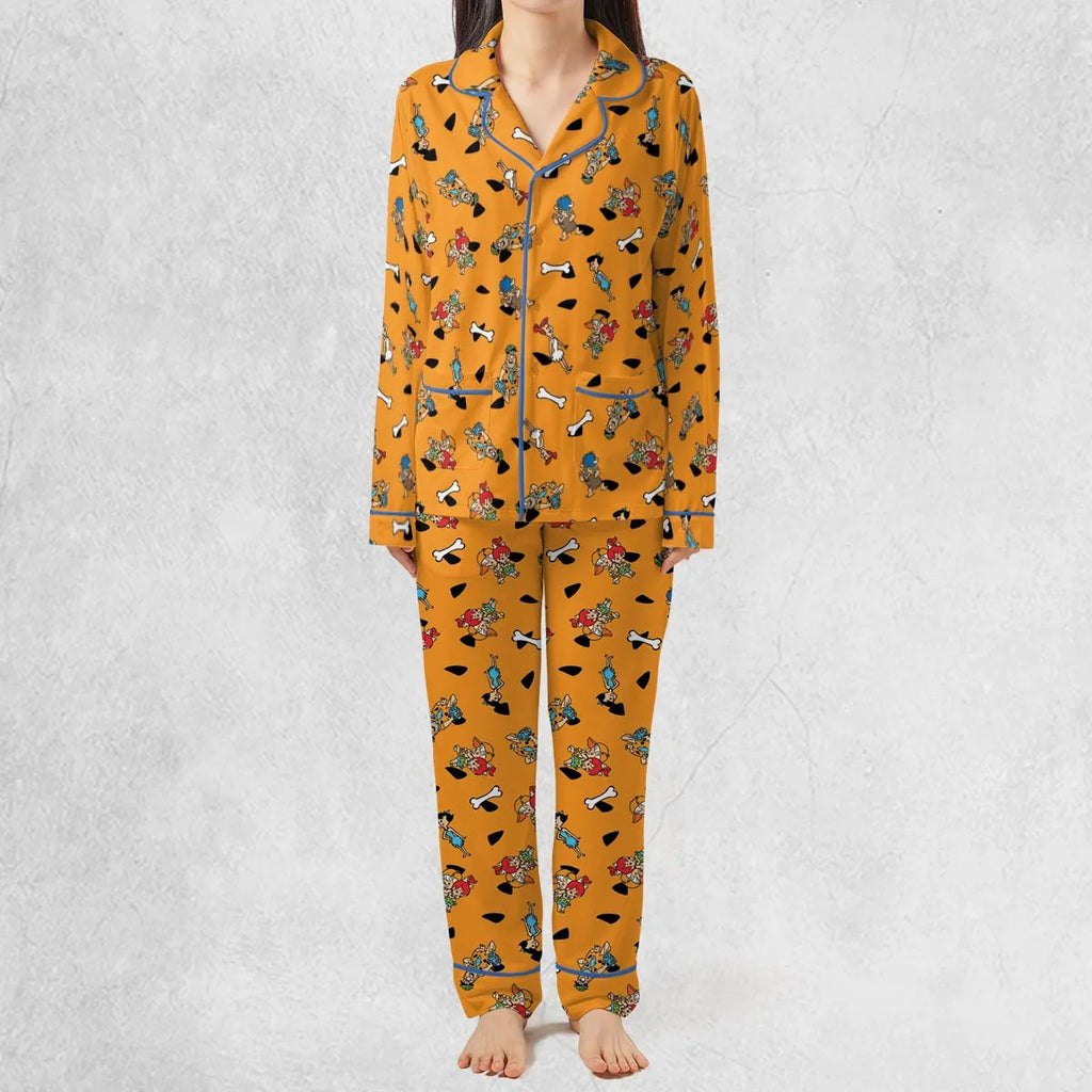 Stone Age The Flintstones Characters Pajamas Set
