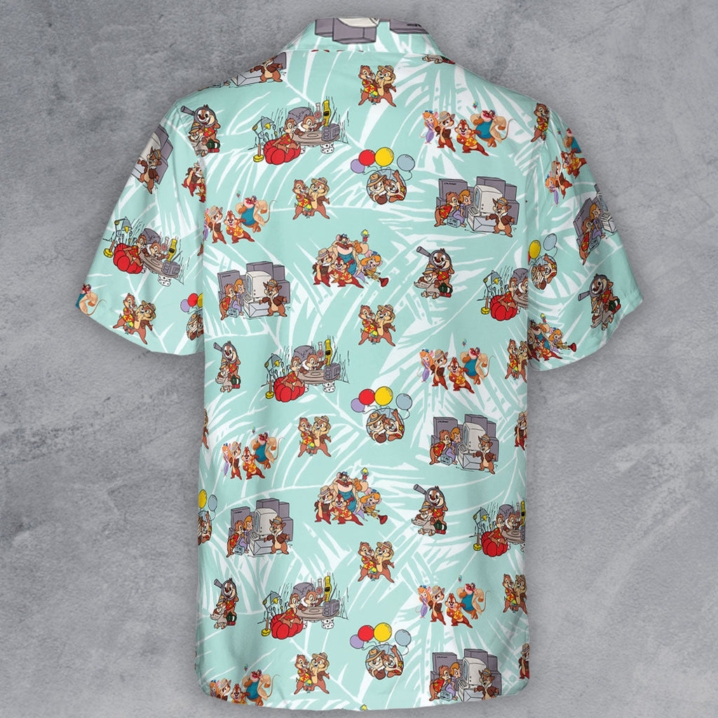 Rescue Team Chip 'n Dale Rescue Rangers Button Down Shirt