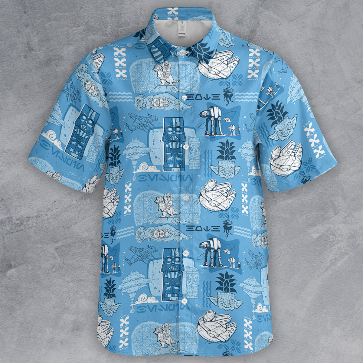 Dark Side Star Wars Tiki Shack Button Down Shirt