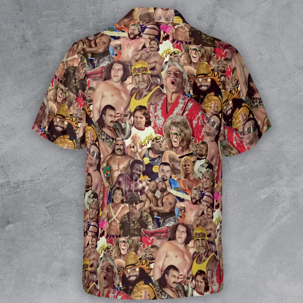 Pro Wrestlers Button Down Shirt