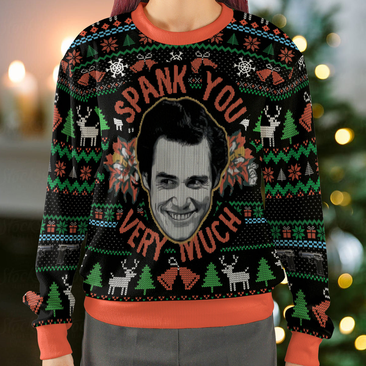 Spank You Very Much Ugly Christmas Sweatshirt