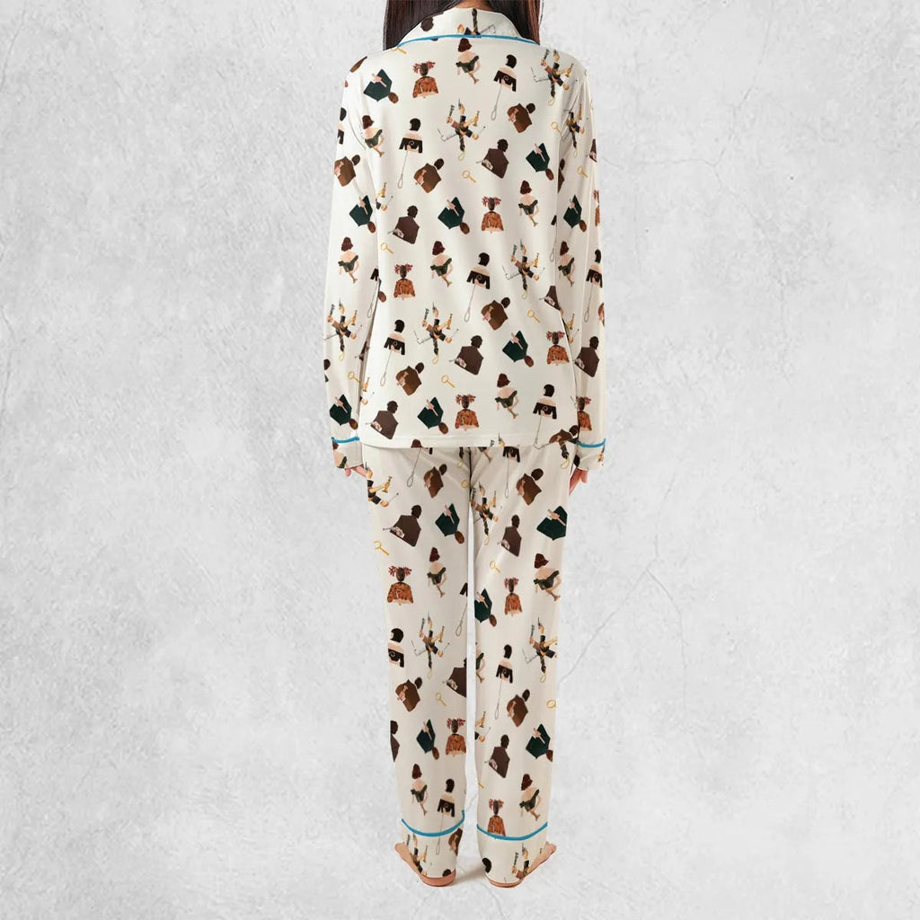 Clue The Movie Characters Pattern Pajamas Set