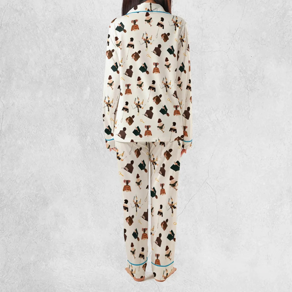 Clue The Movie Characters Pattern Pajamas Set