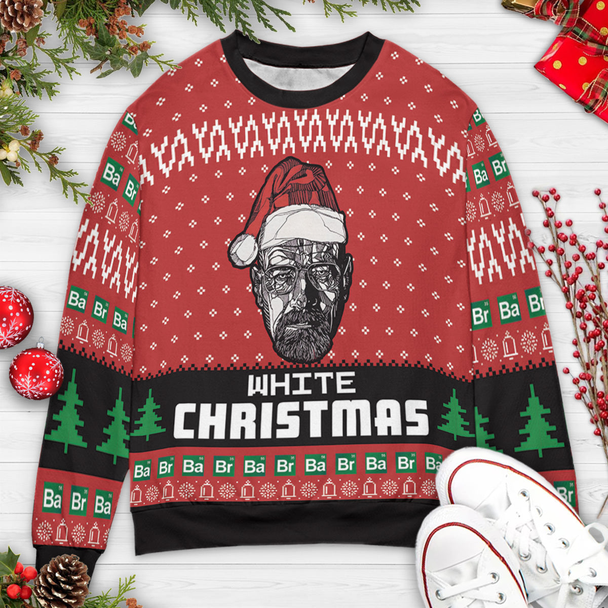 White Christmas Ugly Christmas Sweatshirt