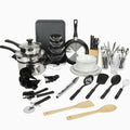 Gibson Home 71-Piece Stainless Steel Silver Cookware Combo Set