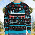 Festive Force Be With You Star Wars Ugly Christmas Sweatshirt