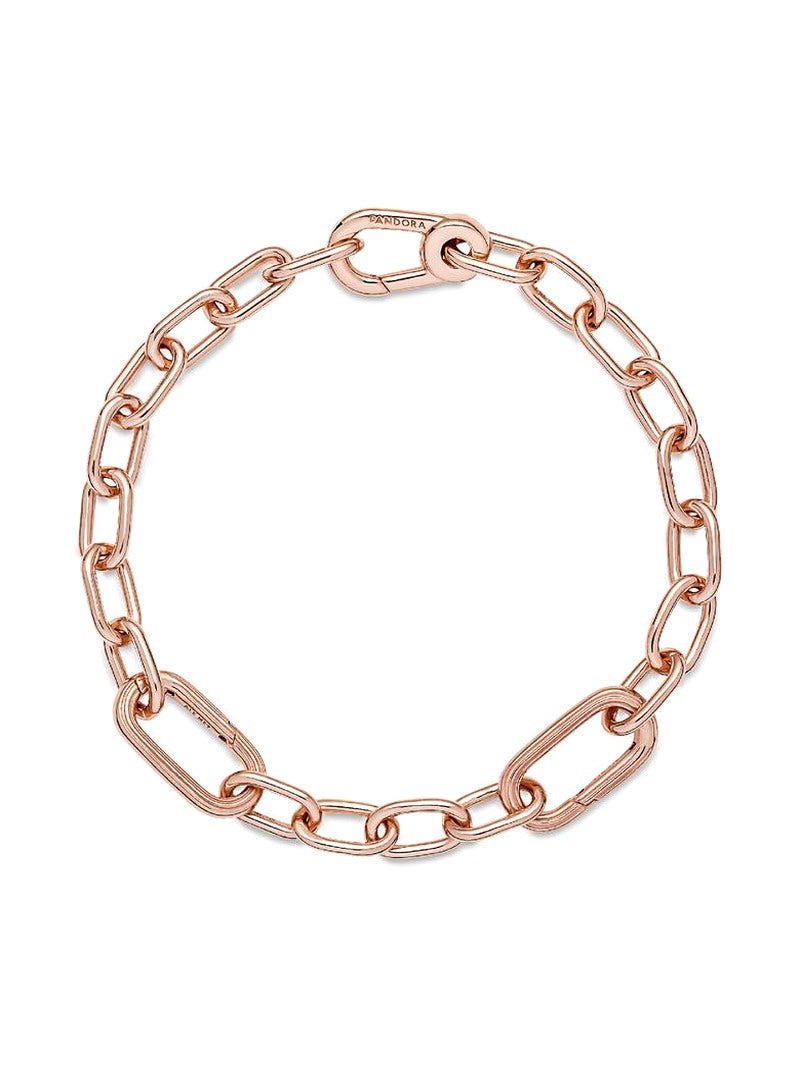 Rose Gold-Plated Small Link Chain Bracelet