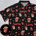 Let's Watch Horror Movies Button Down Shirt