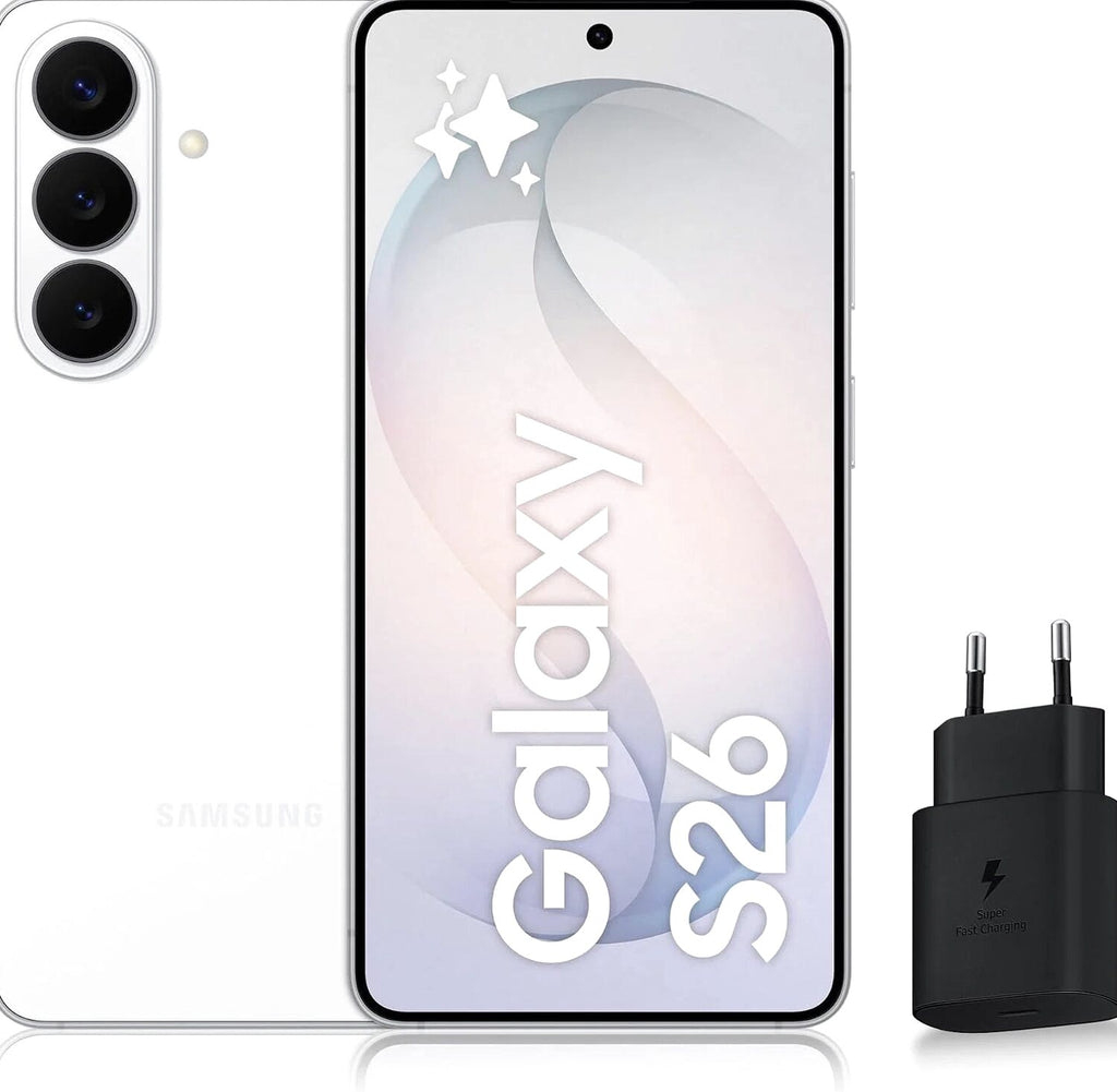 Samsung Galaxy S26 Android 5G Smartphone, 512 Go, Violet, 25W Fast Charger Included - Galaxy S26