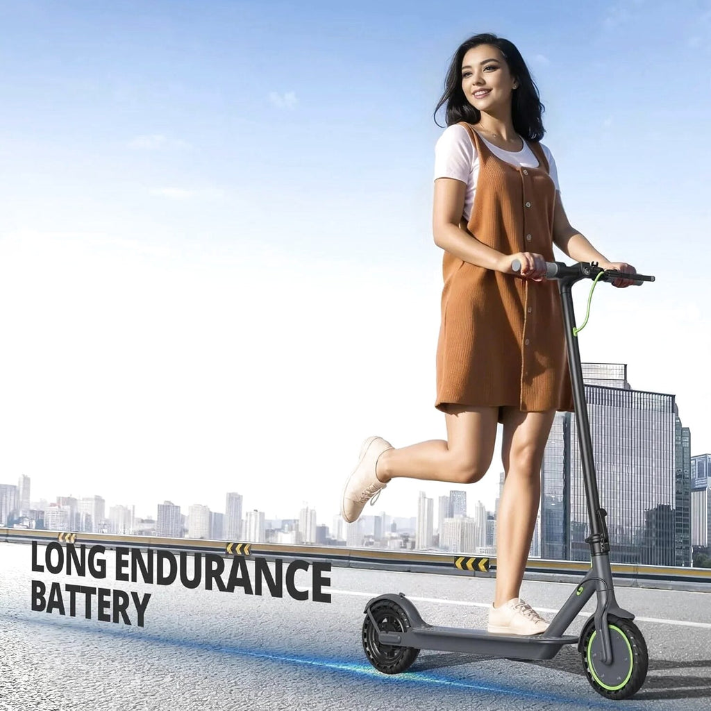 Roinside Electric Scooter, 8.5 in Solid Tires, 350W, 19 MPH, 21-23 Miles - UP12 Plus