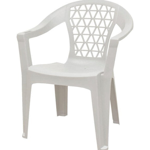 Adams Penza Stackable Chair, White