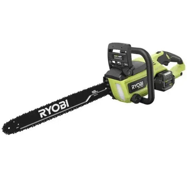 RYOBI 40V 18-Inch Cordless Chainsaw Kit With Battery And Charger - Green