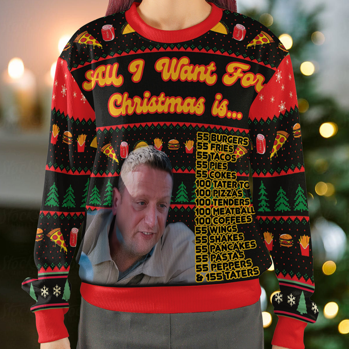 All I Want For Christmas Ugly Christmas Sweatshirt
