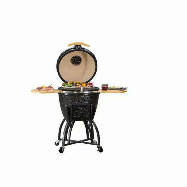 Vision Grills Kamado S-Series 22in Ceramic Charcoal Grill - Black