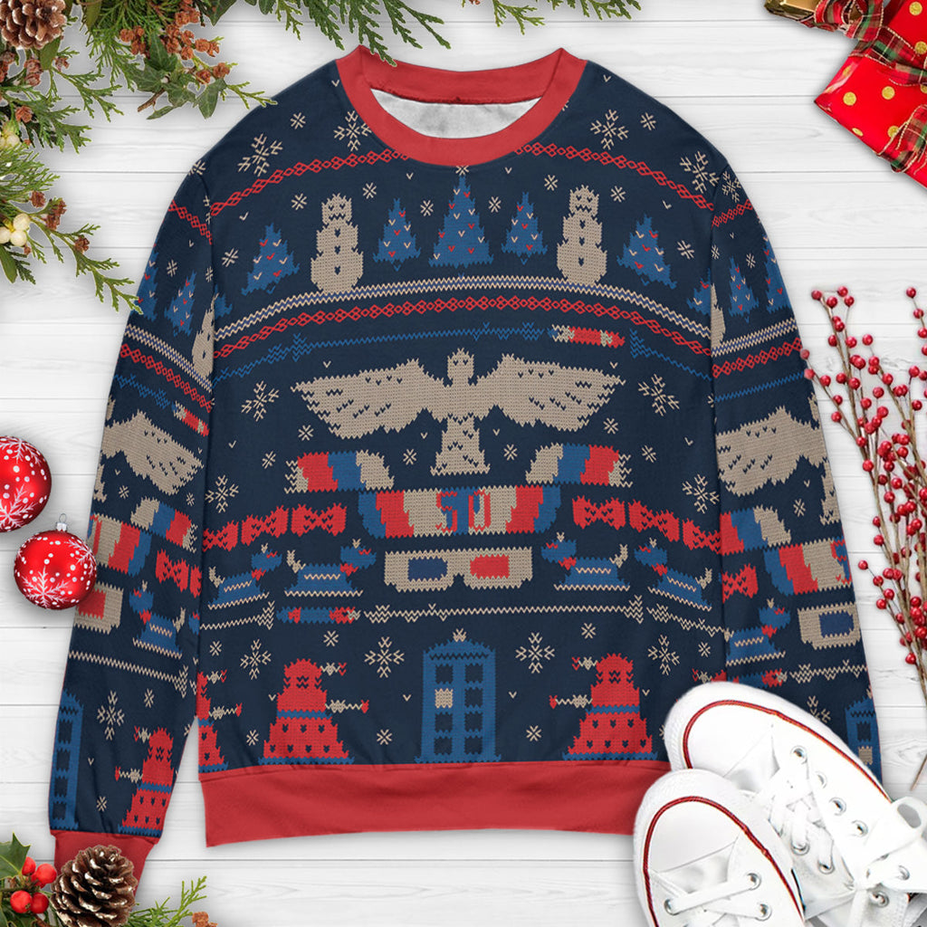 Ugly Who Doctor Who Ugly Christmas Sweatshirt